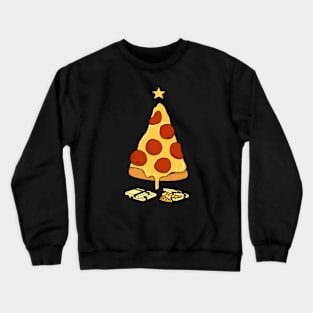 Pizza christmas tree Crewneck Sweatshirt